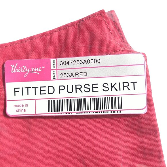 Thirty-One Fitted Purse Skirt Interchangeable Bag Cover Set of 3 Black Pink Red - Picture 13 of 14